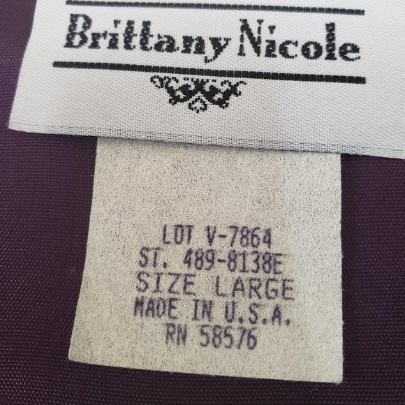 90s Vintage Brittany Nicole women's vest L - Picture 3 of 5
